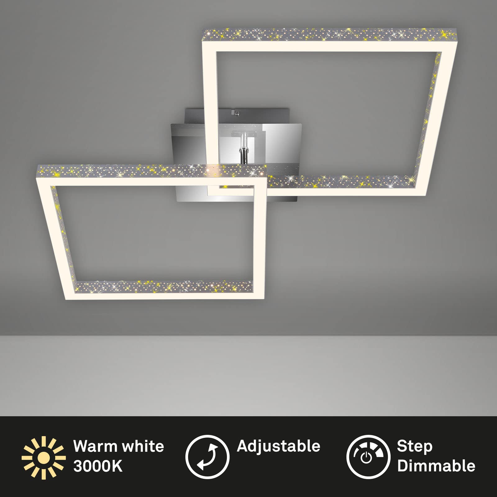 briloner-3751-019-led-deckenleuchte-frame-dimmbar-schwenkbar-52x52-cm-alu-chrom image 2