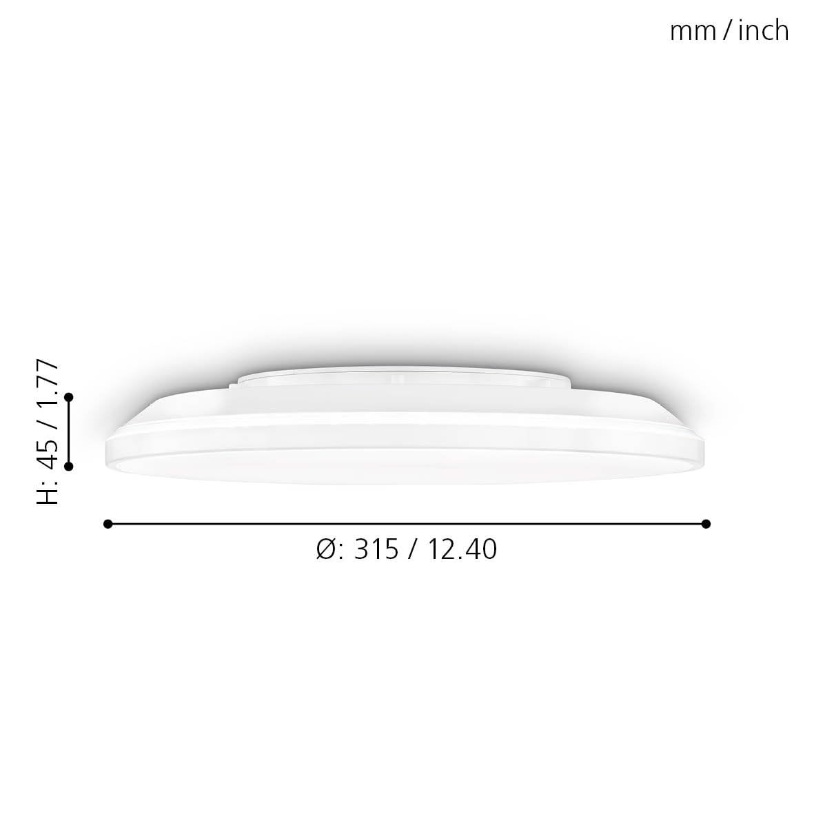 eglo-led-deckenleuchte-kaoki-mit-backlight-18-watt-2000-lumen-4000k-31-5-cm-weis image 4