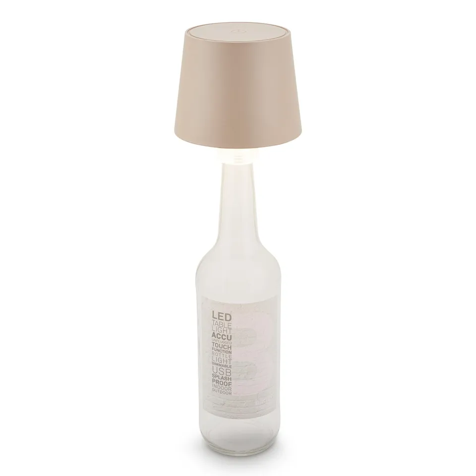 briloner-led-flaschenlampe-kabellos-touch-dimmbar-warmwei-akku-tischleuchte-beig image 1