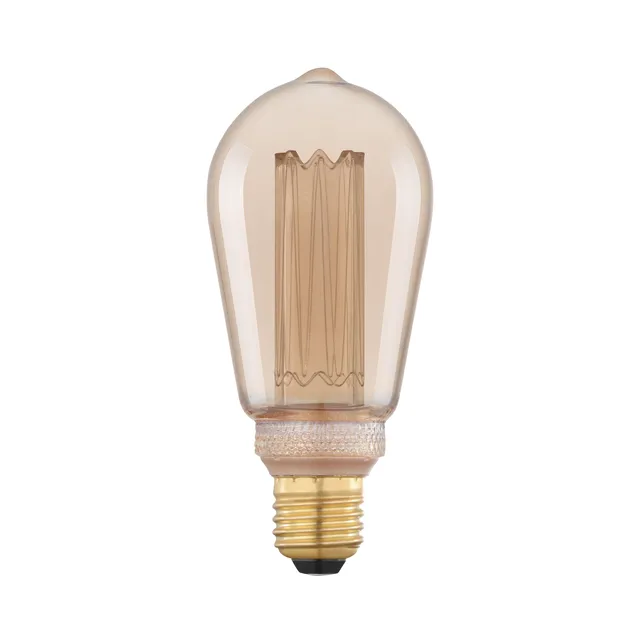 eglo-e27-led-retro-lampe-st64-amber-4w-170-lumen-1800k image 1