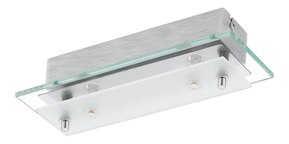 eglo-fres-2-deckenleuchte-chrom-transparent-wei-glas-metall image 1