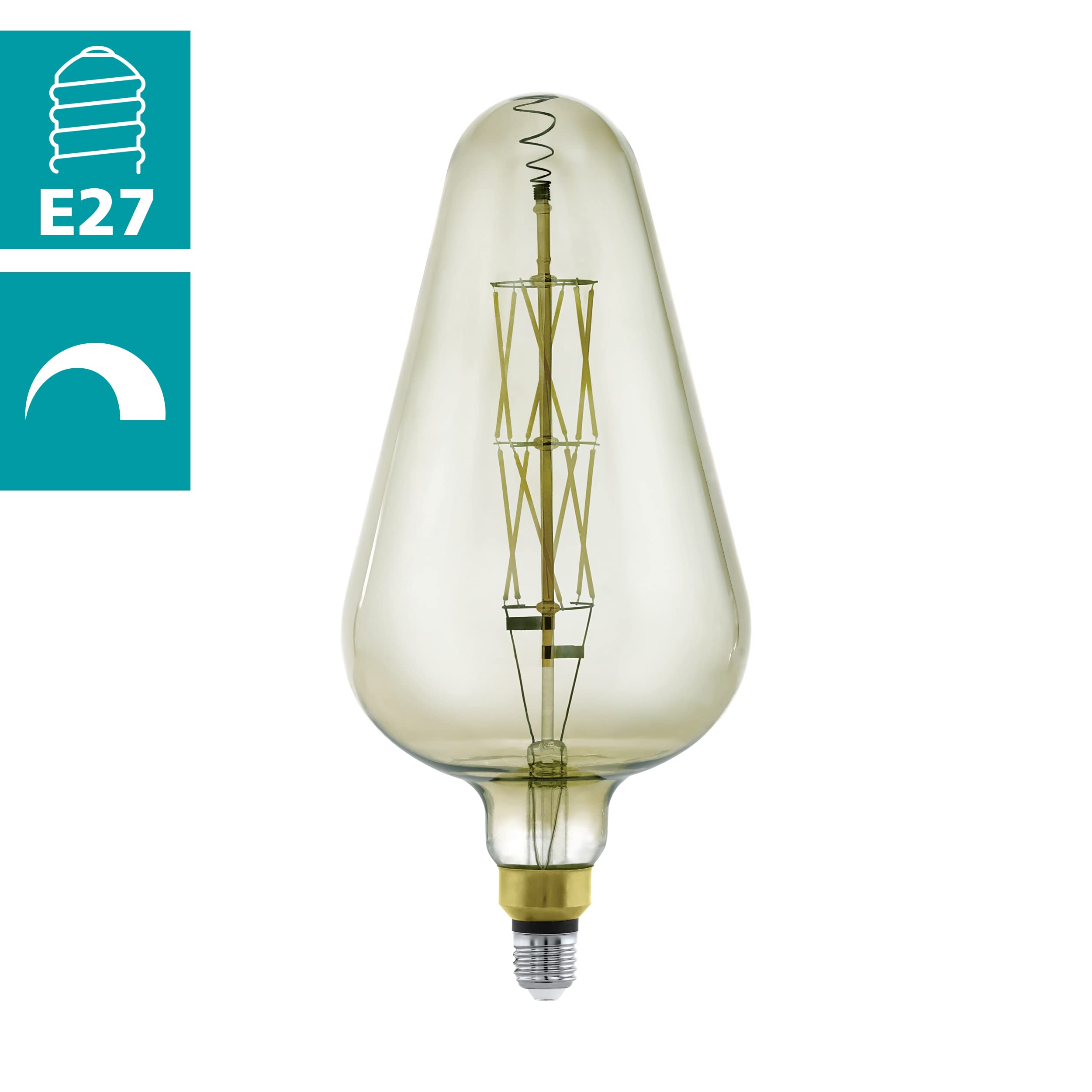 eglo-vintage-e27-led-gl-hbirne-big-size-d165-16-5-cm-warmwei image 2