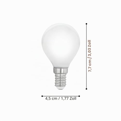 eglo-p45-e14-led-lampe-milky-tropfen-4w-warmwei-2700k image 5