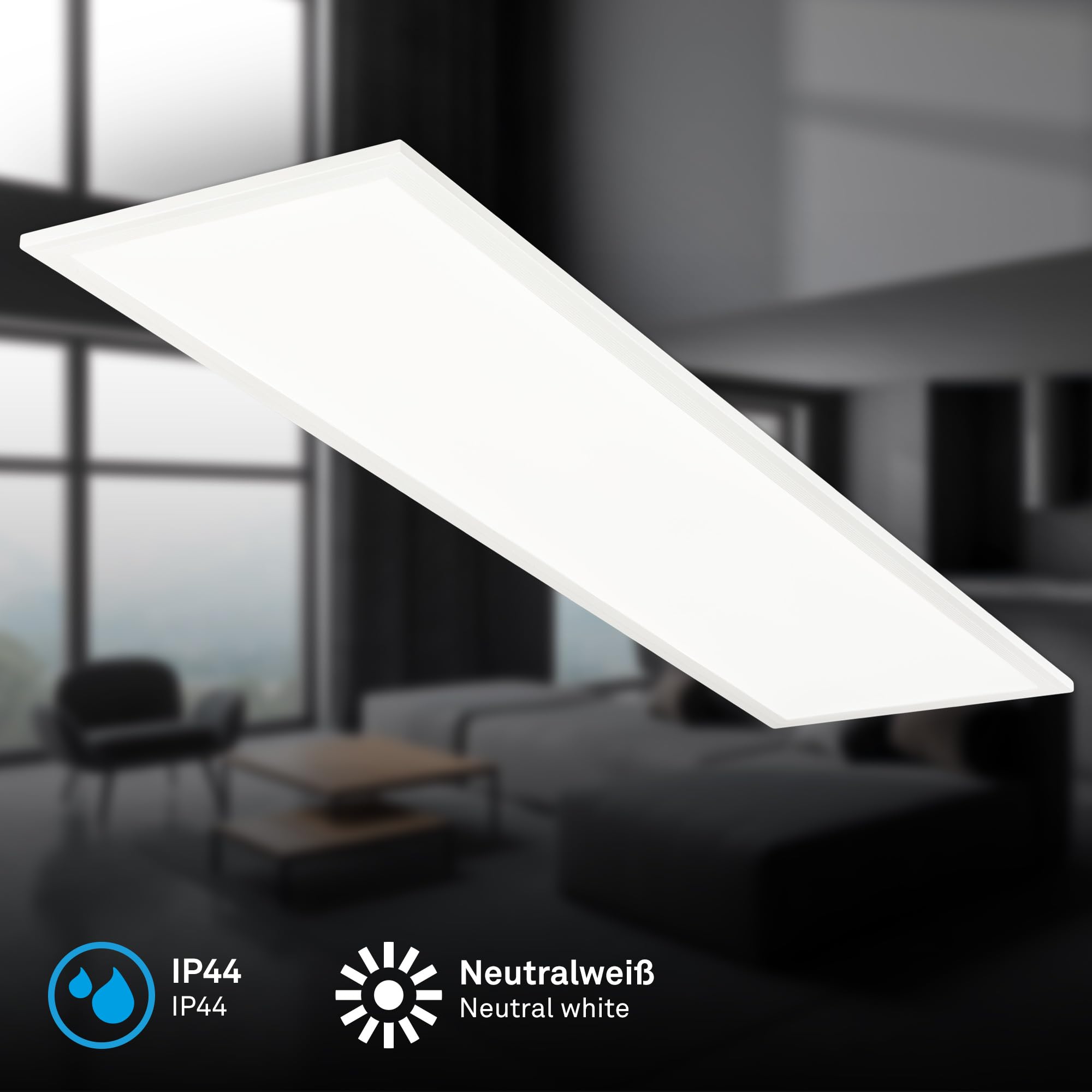 briloner-led-panel-deckenleuchte-100-cm-badlampe-ip44-22w-2300-lm-4000k-wei image 2
