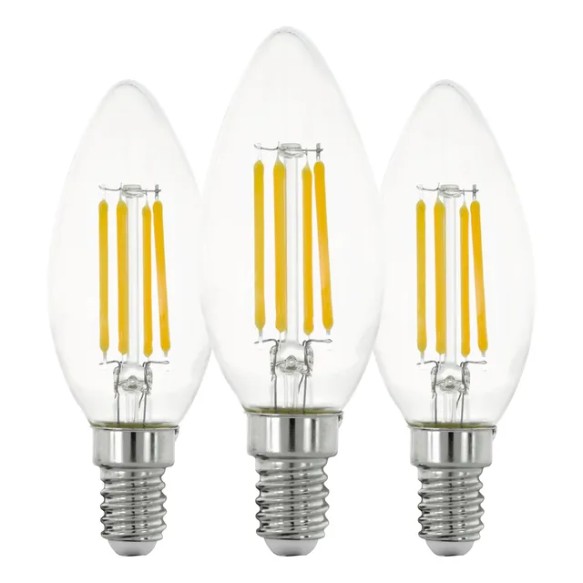 eglo-e14-filament-led-lampen-c35-3er-set-transparent-7w-warmwei image 1
