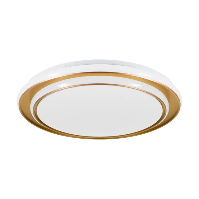 eglo-moschetta-led-deckenleuchte-49-cm-mit-fernbedienung-gold-wei-cct image 1