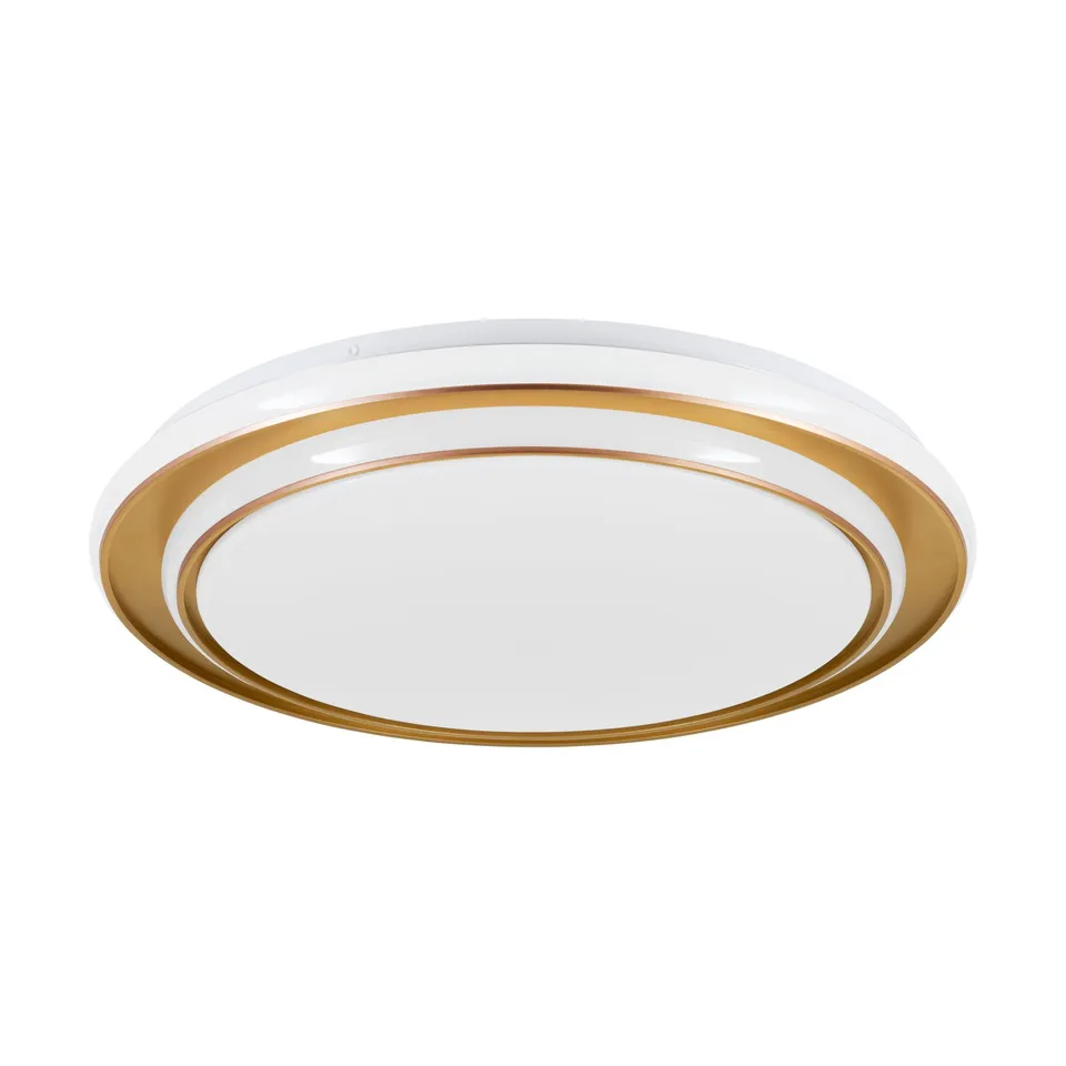 eglo-moschetta-led-deckenleuchte-49-cm-mit-fernbedienung-gold-wei-cct image 1
