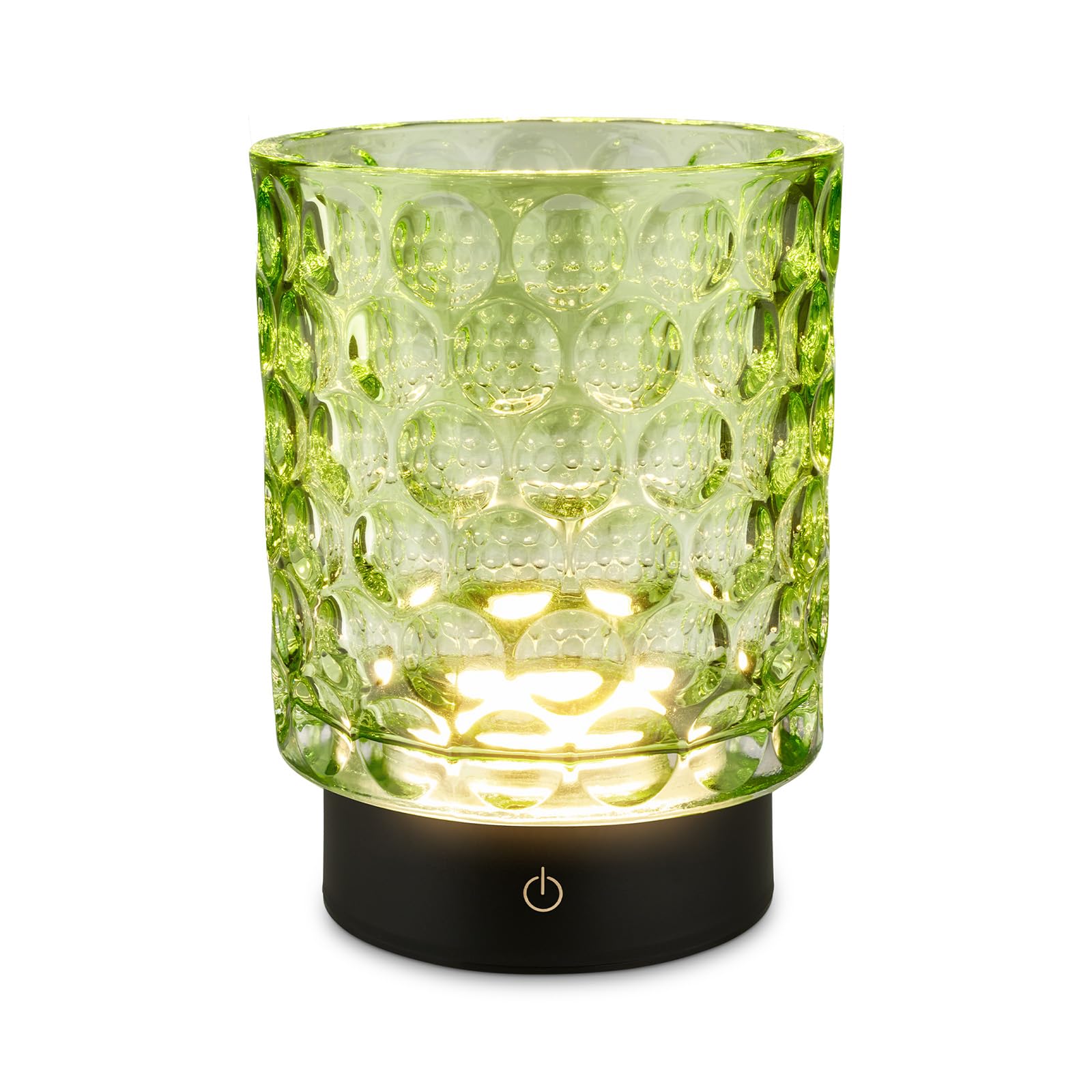 briloner-led-tischlampe-kabellos-ip44-gr-n-akku-tischleuchte-glas-15x11-cm-touch image 1