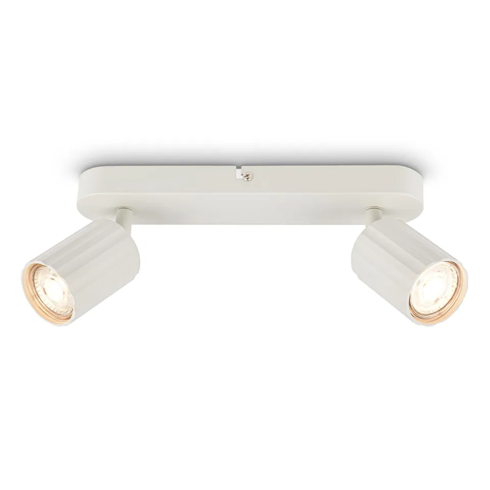 briloner-deckenstrahler-riffle-2-flammig-gu10-schwenkbar-28-cm-altwei image 1