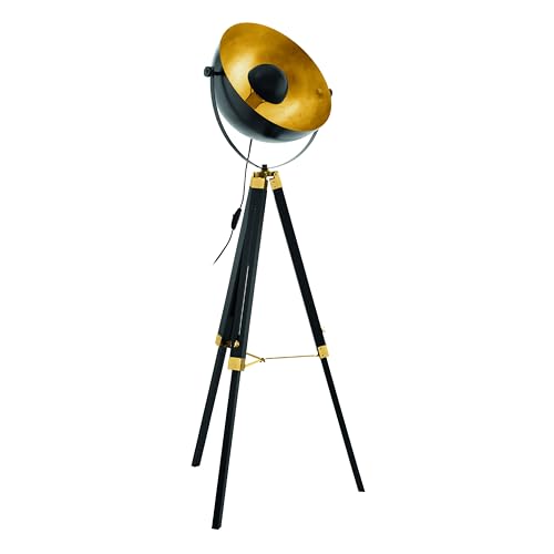 eglo-covaleda-stehlampe-industrial-e27-max-60-watt-164-cm-schwarz-messing-gold image 7