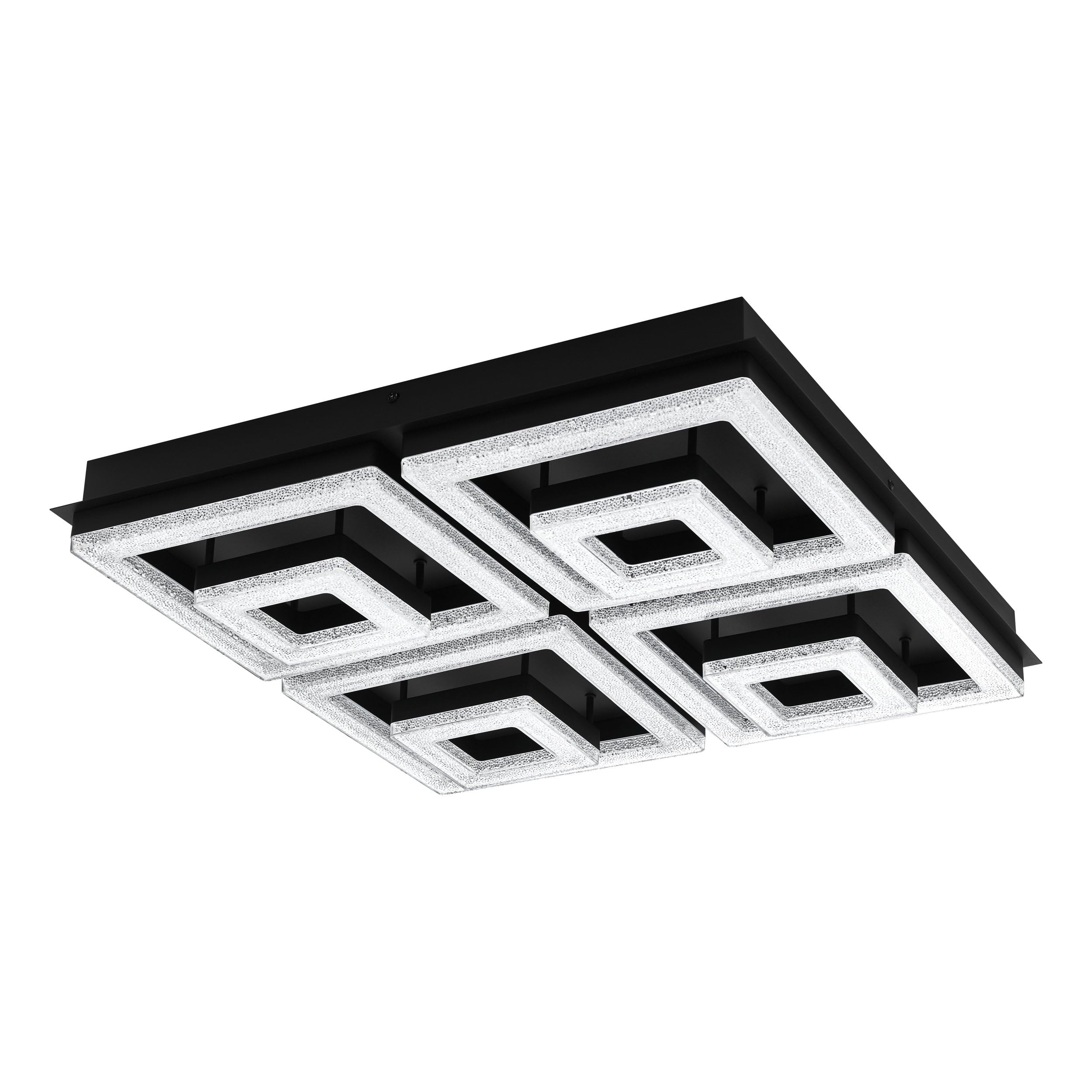 eglo-fradelo-1-led-deckenleuchte-eckig-28-cm-schwarz-mit-kristall image 7