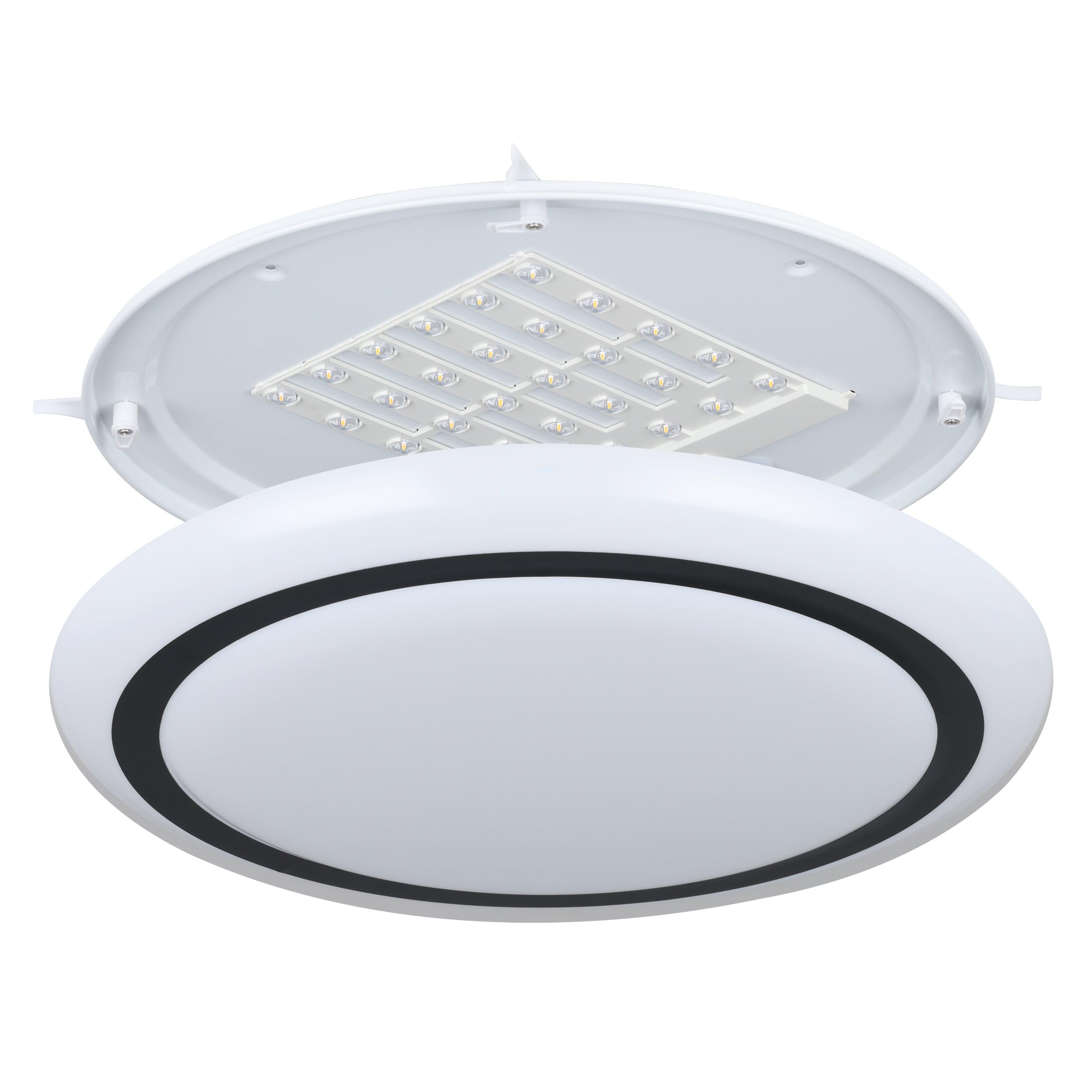 eglo-capasso-runde-led-deckenleuchte-48-cm-wei-schwarz-warmwei image 5