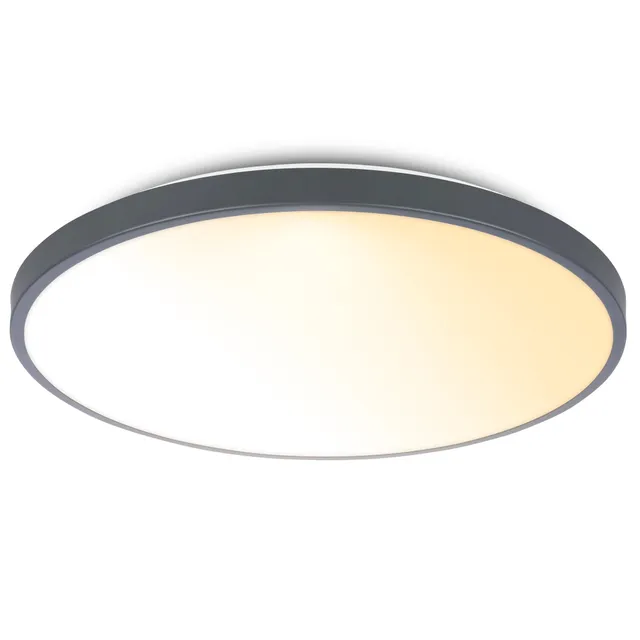 briloner-led-deckenlampe-rund-dimmbar-mit-fernbedienung-38x6-5-cm-anthrazit-2200 image 1