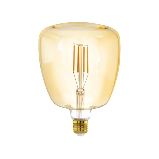 eglo-amber-vintage-e27-filament-led-t140-mid-size-14-cm-4w-dimmbar image 1