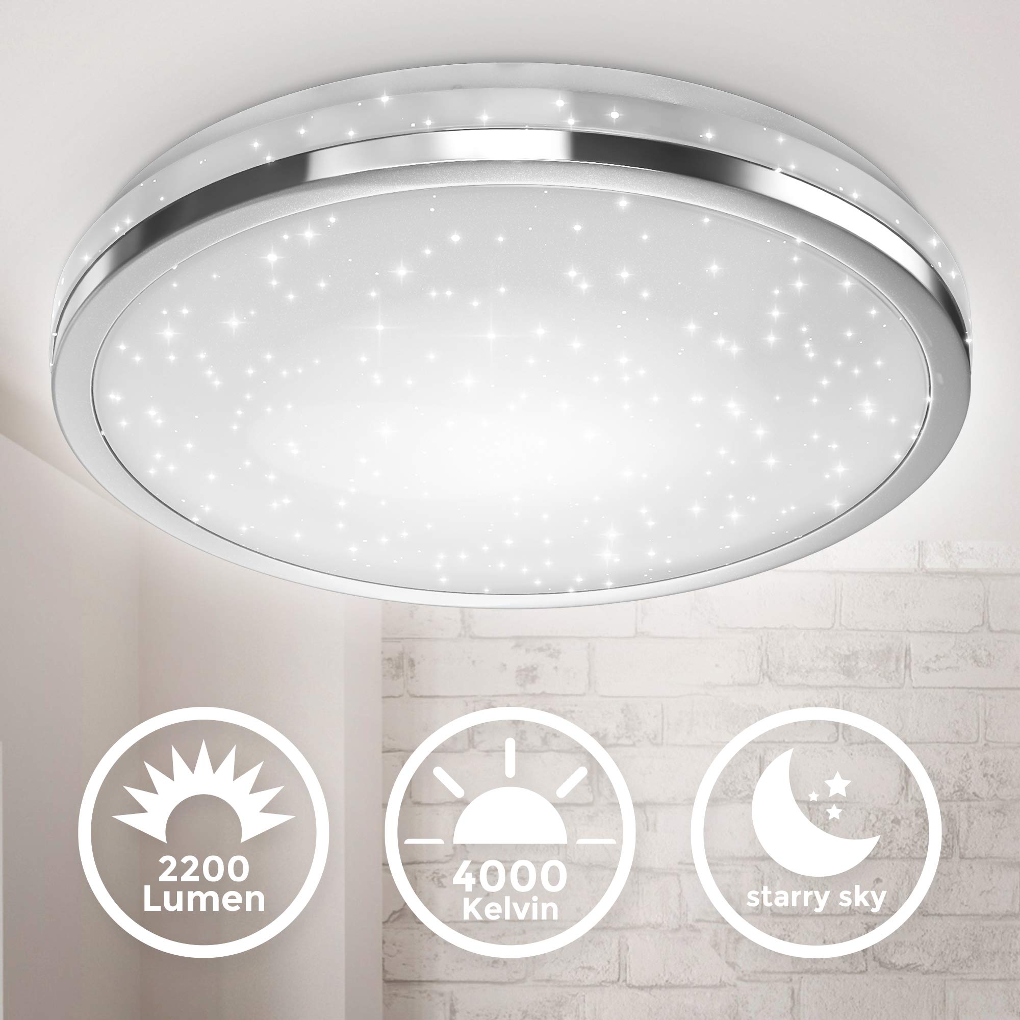 briloner-b-k-licht-led-deckenlampe-mit-sternenhimmel-38x7-cm-chrom-neutralwei image 2