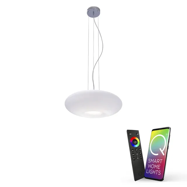 paul-neuhaus-q-elina-led-pendelleuchte-chrom-rgb-dimmbar-alexa-zigbee image 1