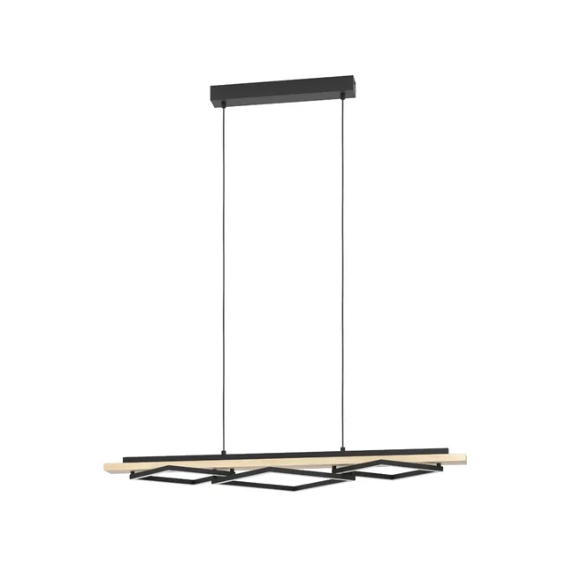 eglo-boyal-led-h-ngelampe-3-flammig-holz-schwarz-warmwei-101cm image 1