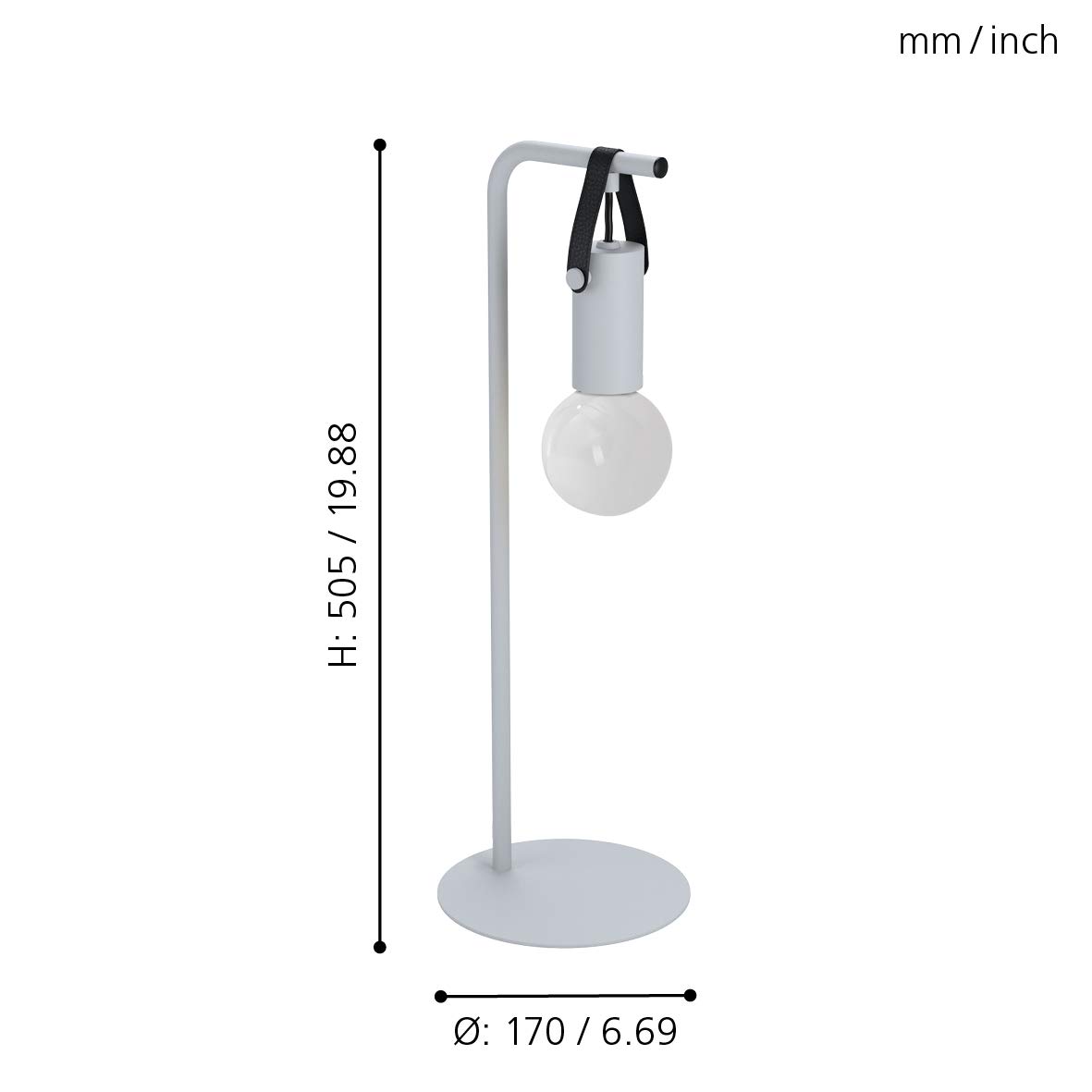 eglo-apricale-tischlampe-industrial-e27-stahl-hell-grau-schwarz-mit-leder image 3
