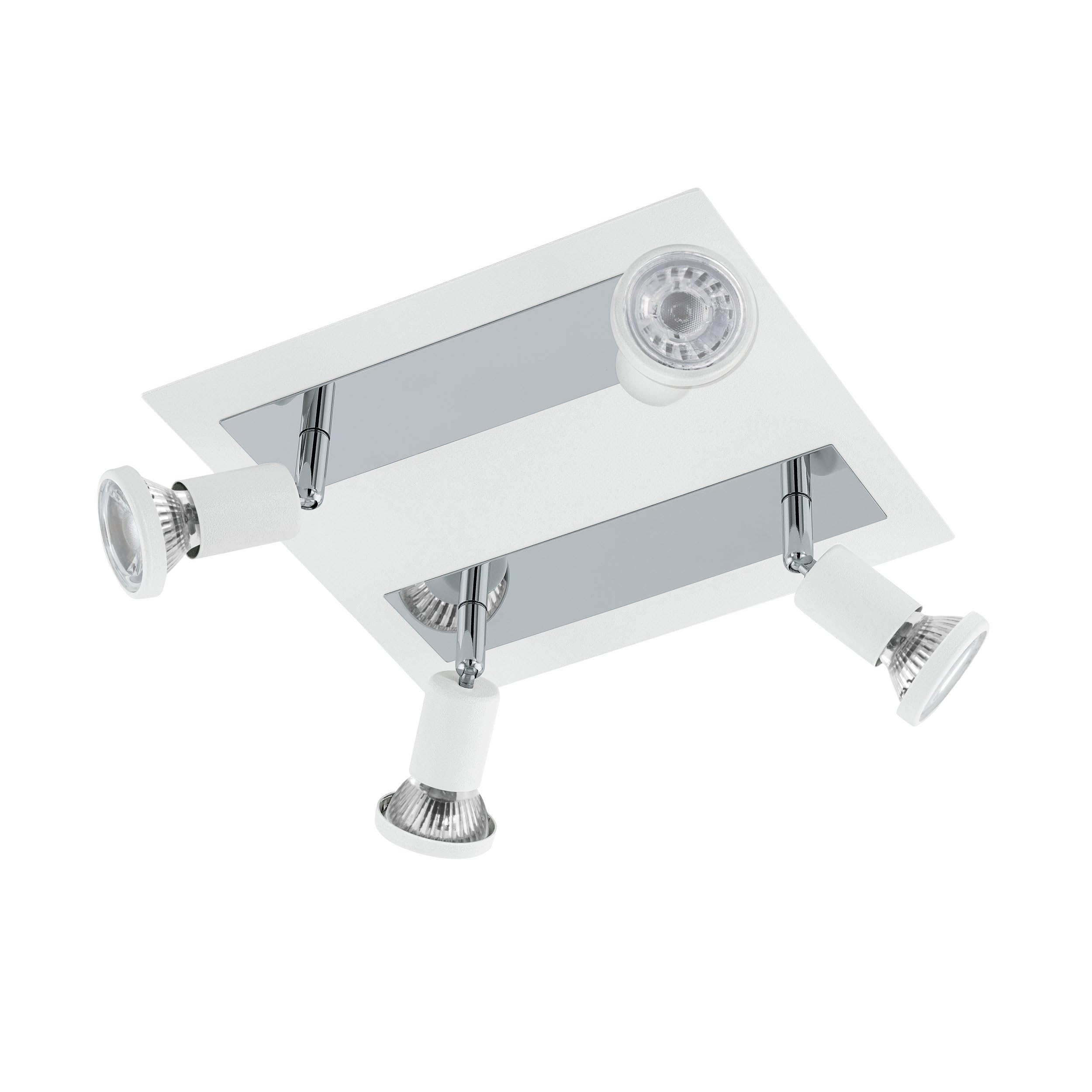 eglo-sarria-led-deckenleuchte-4-flammig-deckenspot-aus-metall-in-wei-chrom-mit-g image 1