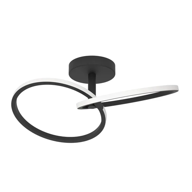 eglo-congiunti-led-deckenleuchte-ringe-schwarz-cct-dimmbar-12w image 1