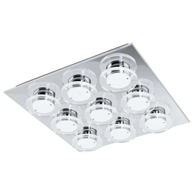 eglo-cisterno-led-deckenlampe-47x47cm-chrom-4320lm-3000k image 1