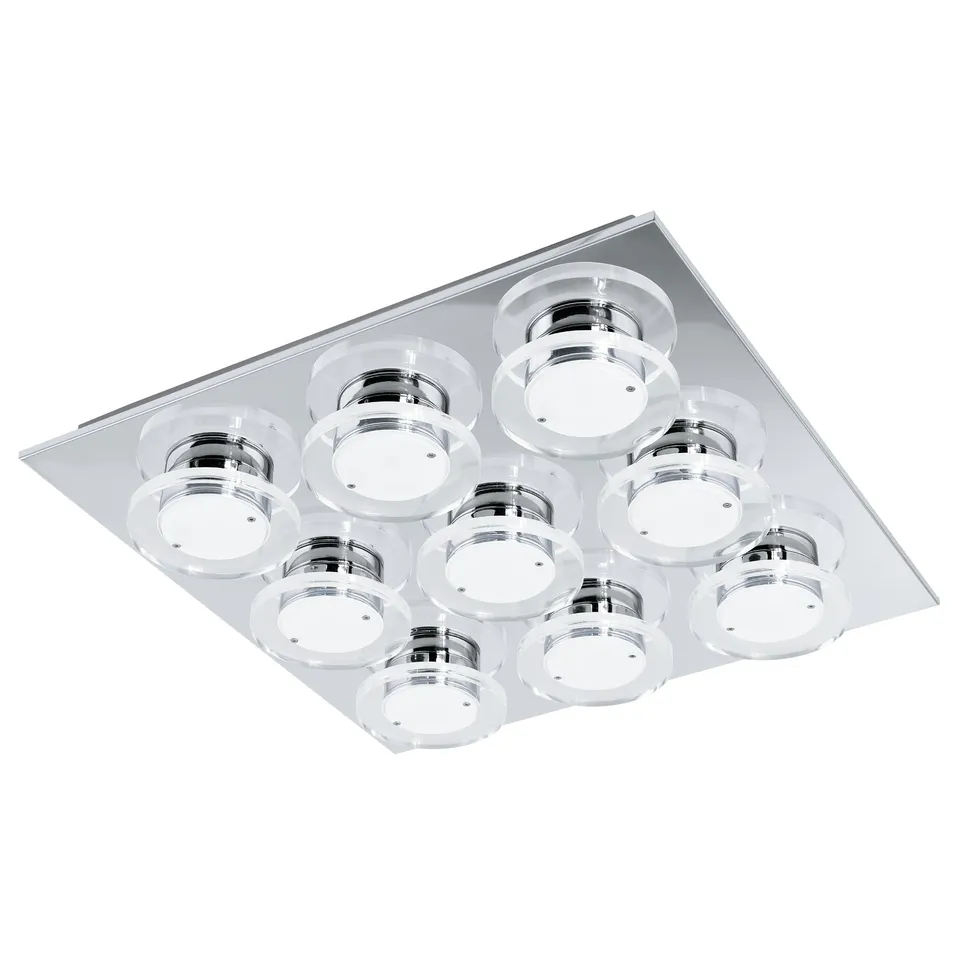 eglo-cisterno-led-deckenlampe-47x47cm-chrom-4320lm-3000k image 1