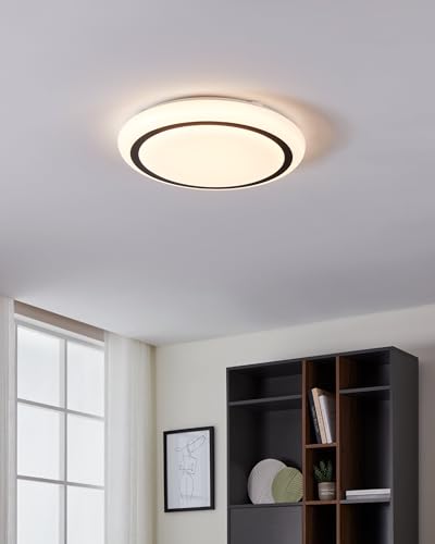 eglo-capasso-runde-led-deckenleuchte-48-cm-wei-schwarz-warmwei image 7