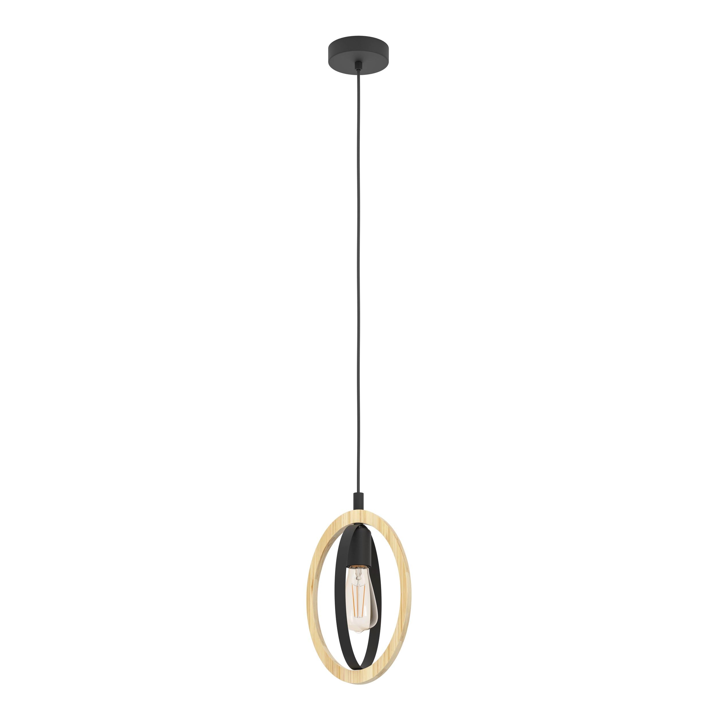 eglo-basildon-pendelleuchte-3-flammig-vintage-industrial-schwarz-natur-61-5-cm image 6