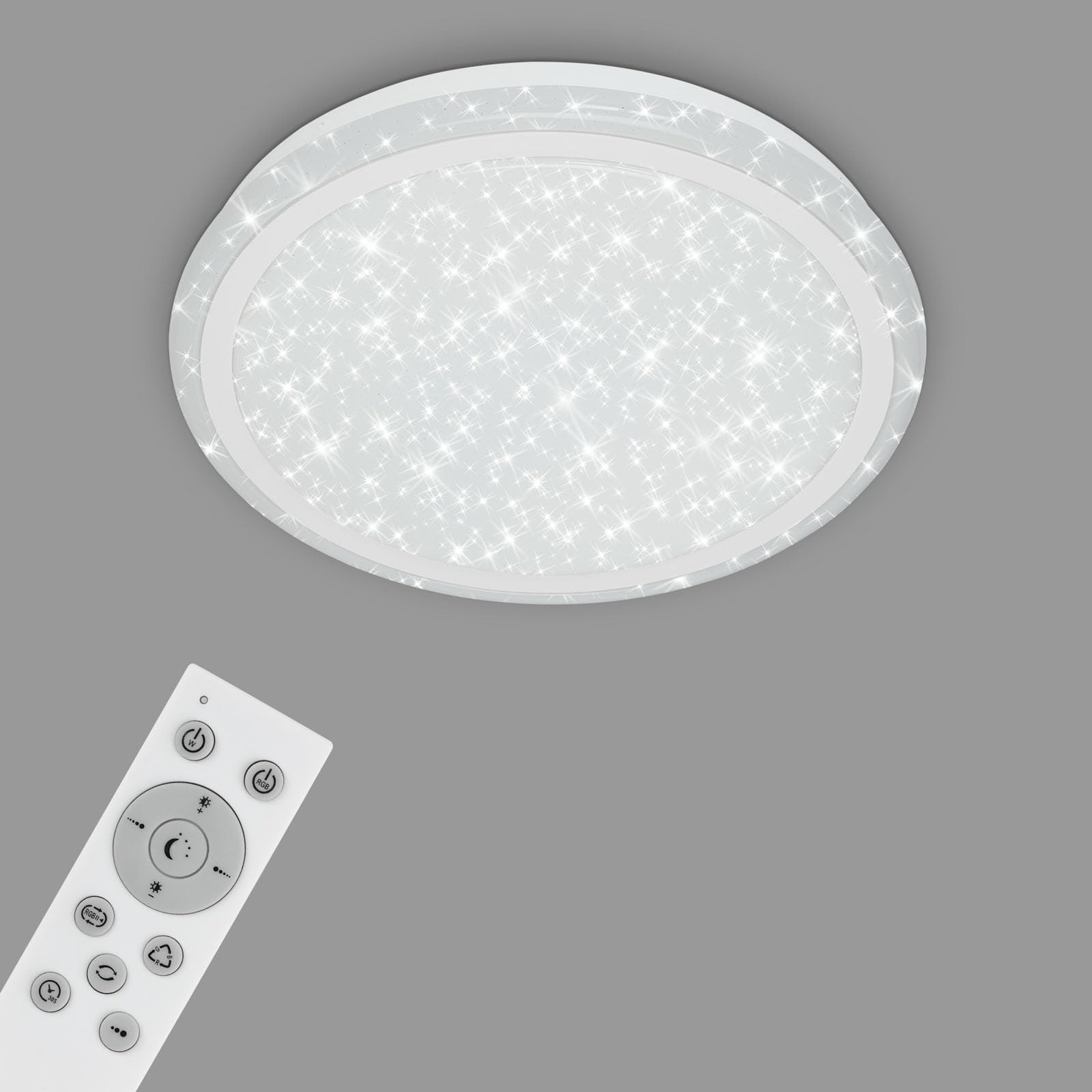briloner-led-deckenlampe-mit-fernbedienung-sternenhimmel-rgb-ring-41-cm-wei image 2