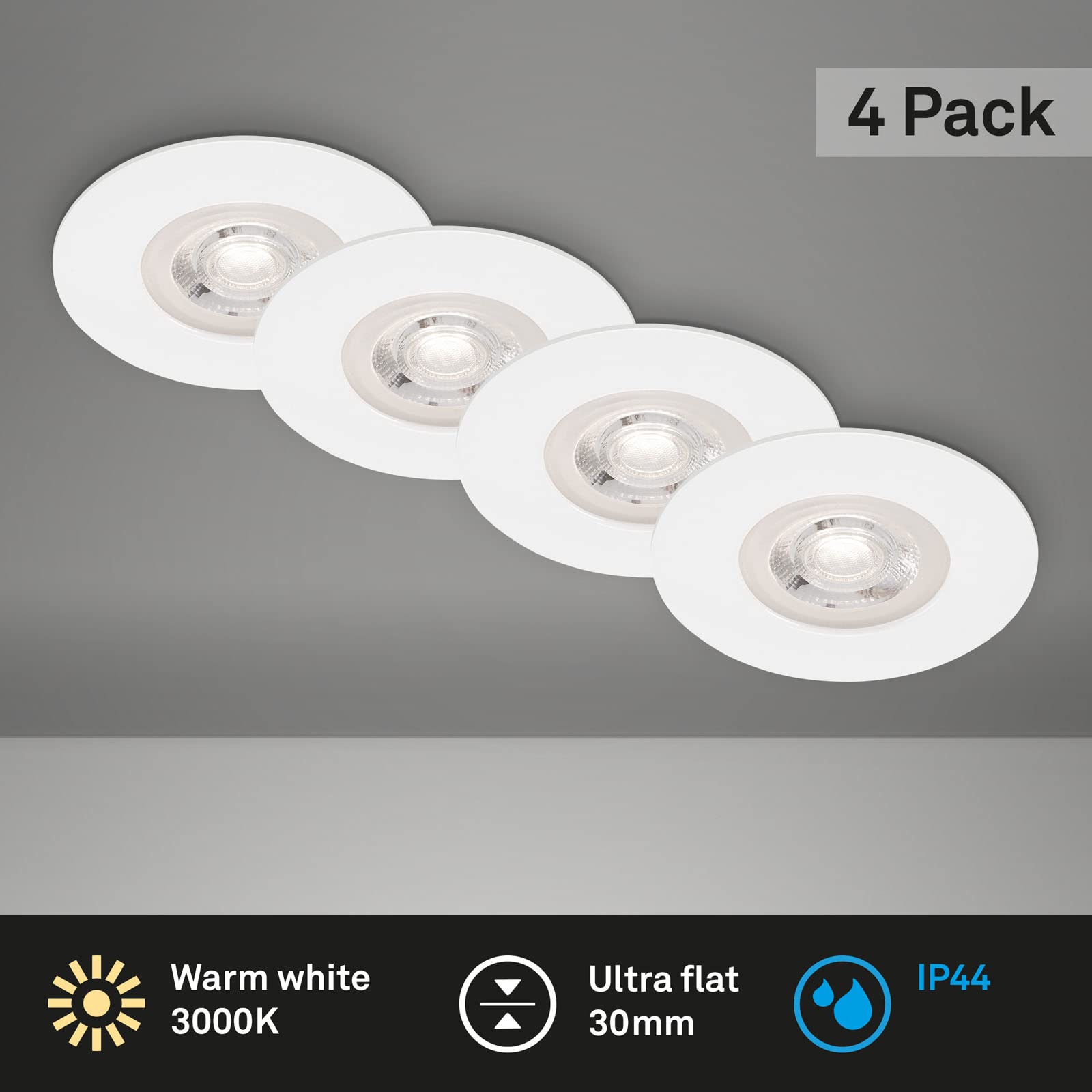 briloner-4er-set-led-einbaustrahler-ip44-wei-4-9w image 2