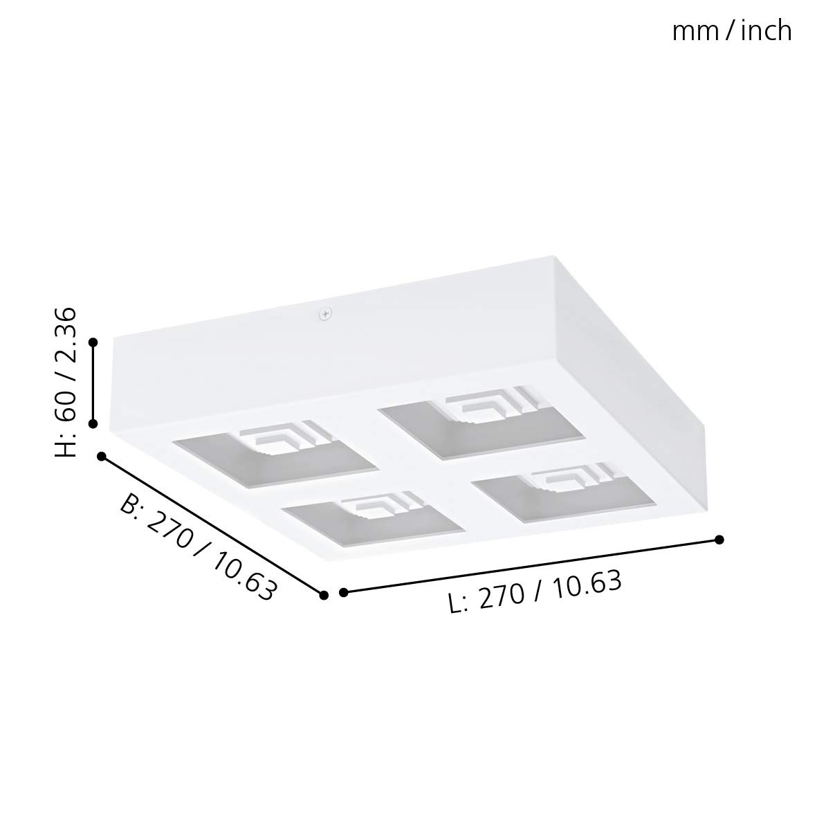 eglo-ferreros-led-deckenleuchte-eckig-27-cm-wei-3360-lumen image 3