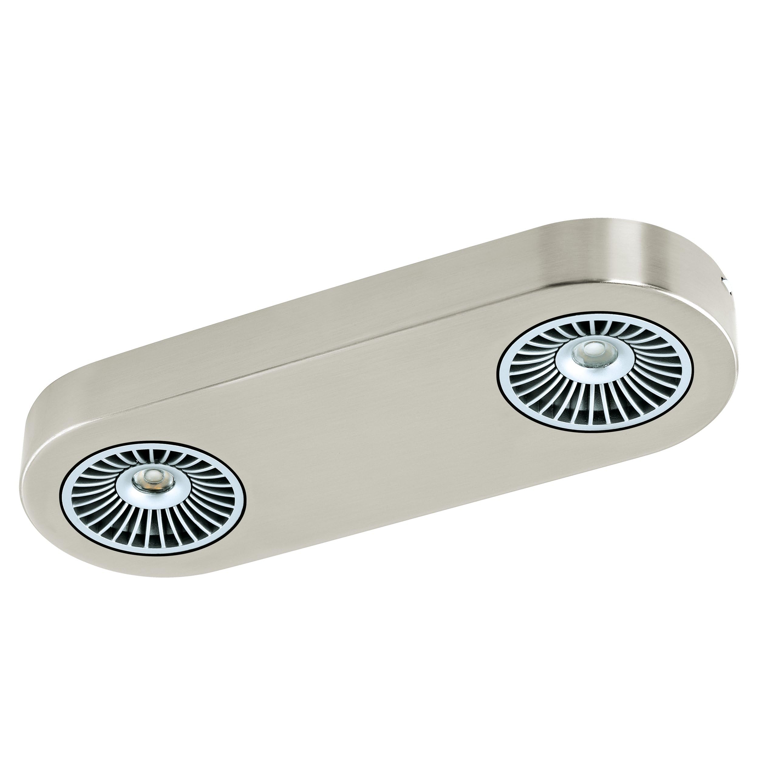 eglo-montale-led-deckenlampe-deckenstrahler-2-flammig-nickel-matt-schwarz image 1