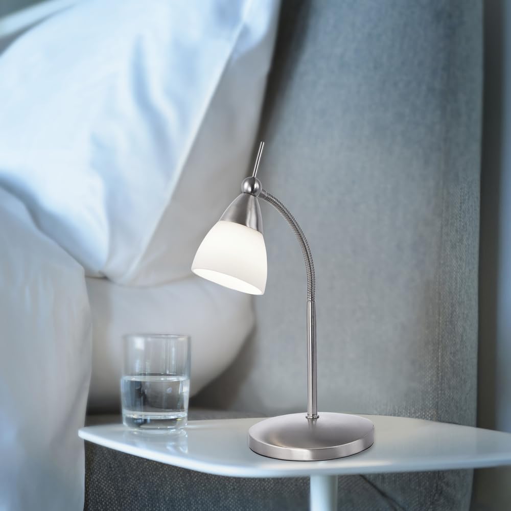 paul-neuhaus-led-tischleuchte-silber-mit-touchdimmer-glas-flexarm image 2