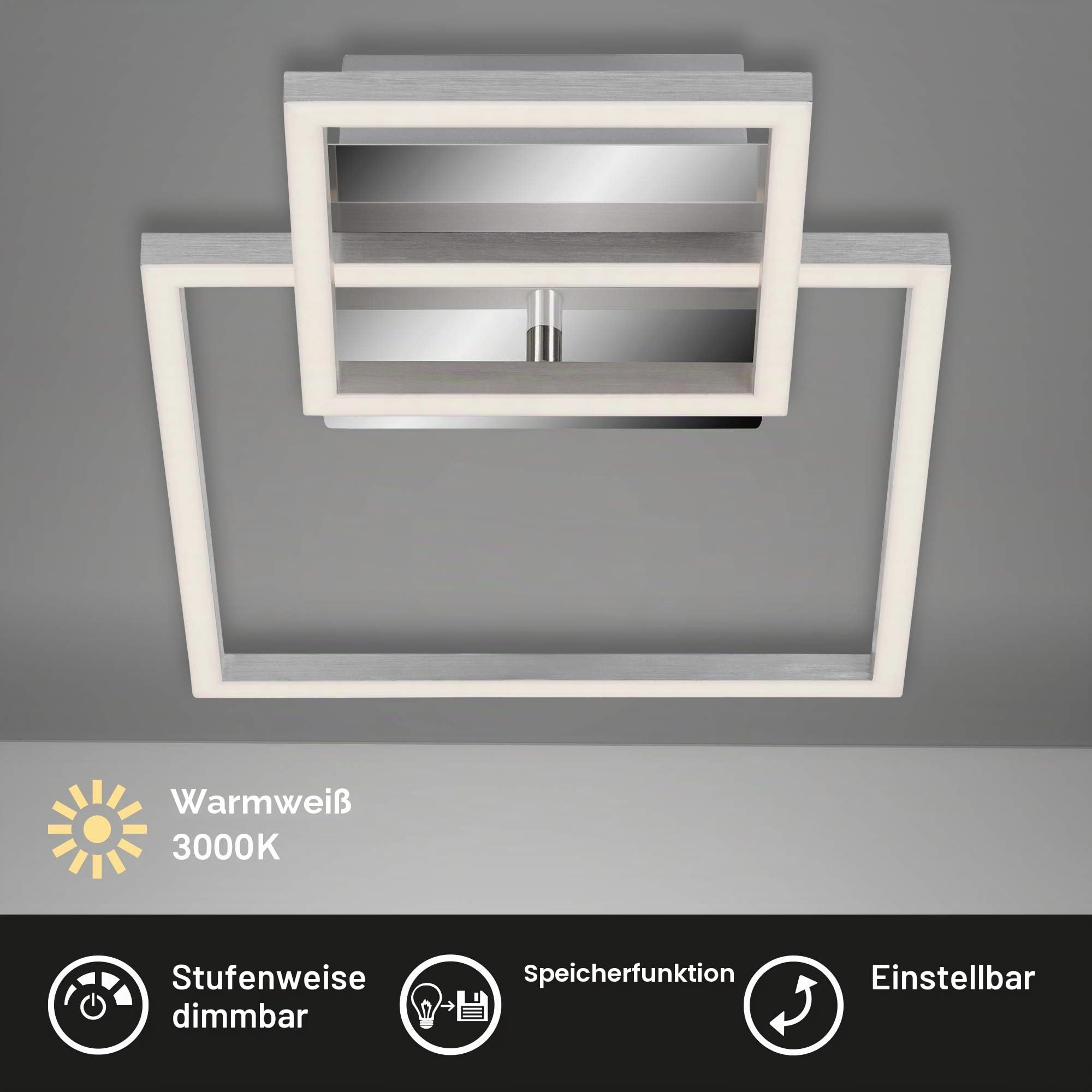 briloner-led-deckenleuchte-drehbar-memory-dimmbar-chrom-alu-358x260mm image 2