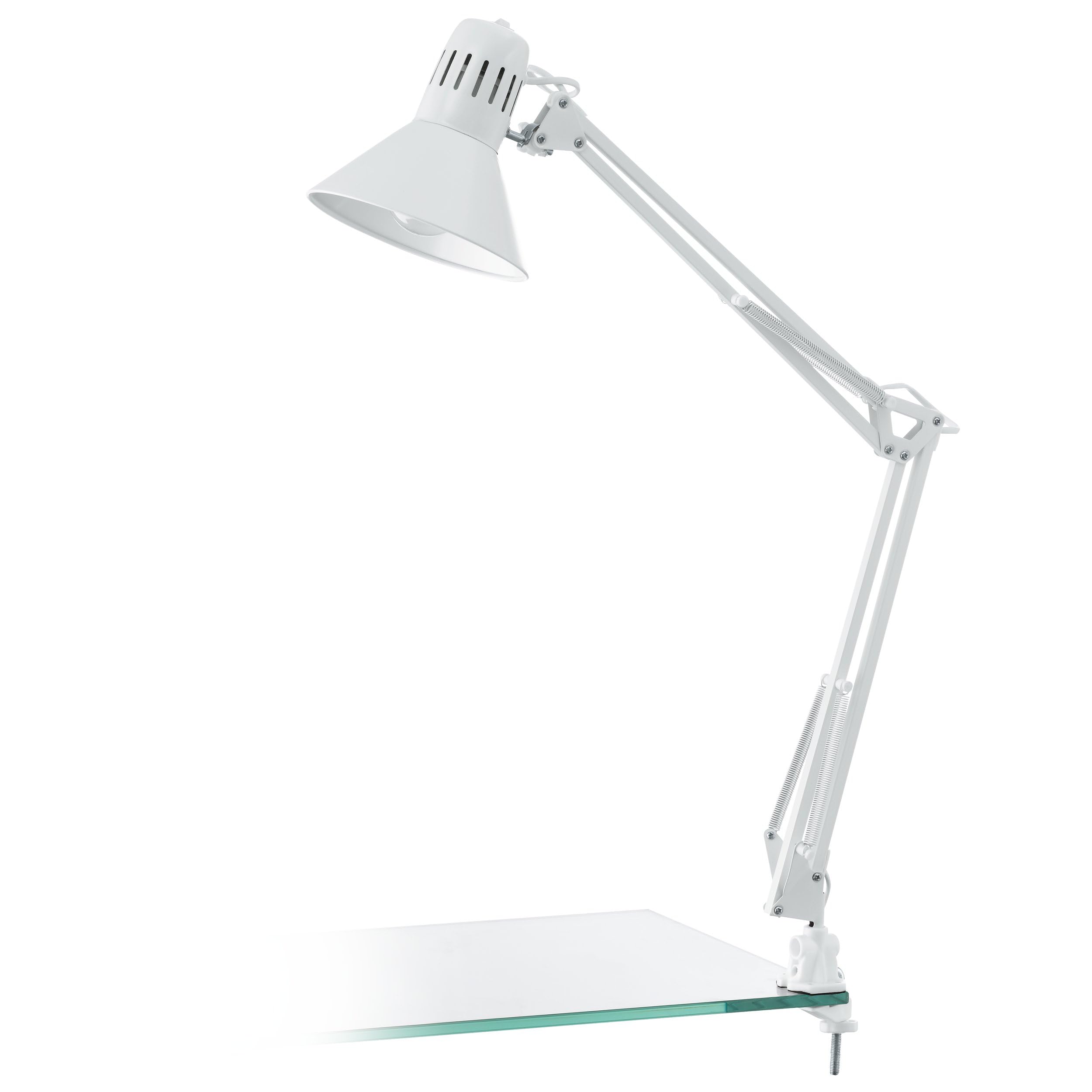 eglo-firmo-tischlampe-klemmlampe-e27-wei image 1