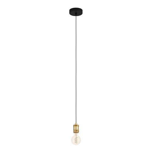 eglo-yorth-pendelleuchte-esstisch-h-ngelampe-metall-gold-schwarz-geriffelt-e27 image 7