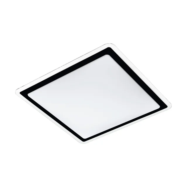 eglo-competa-2-led-deckenleuchte-quadratisch-34-cm-wei-schwarz image 1