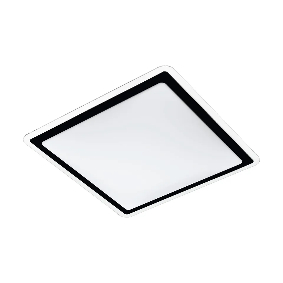 eglo-competa-2-led-deckenleuchte-quadratisch-34-cm-wei-schwarz image 1
