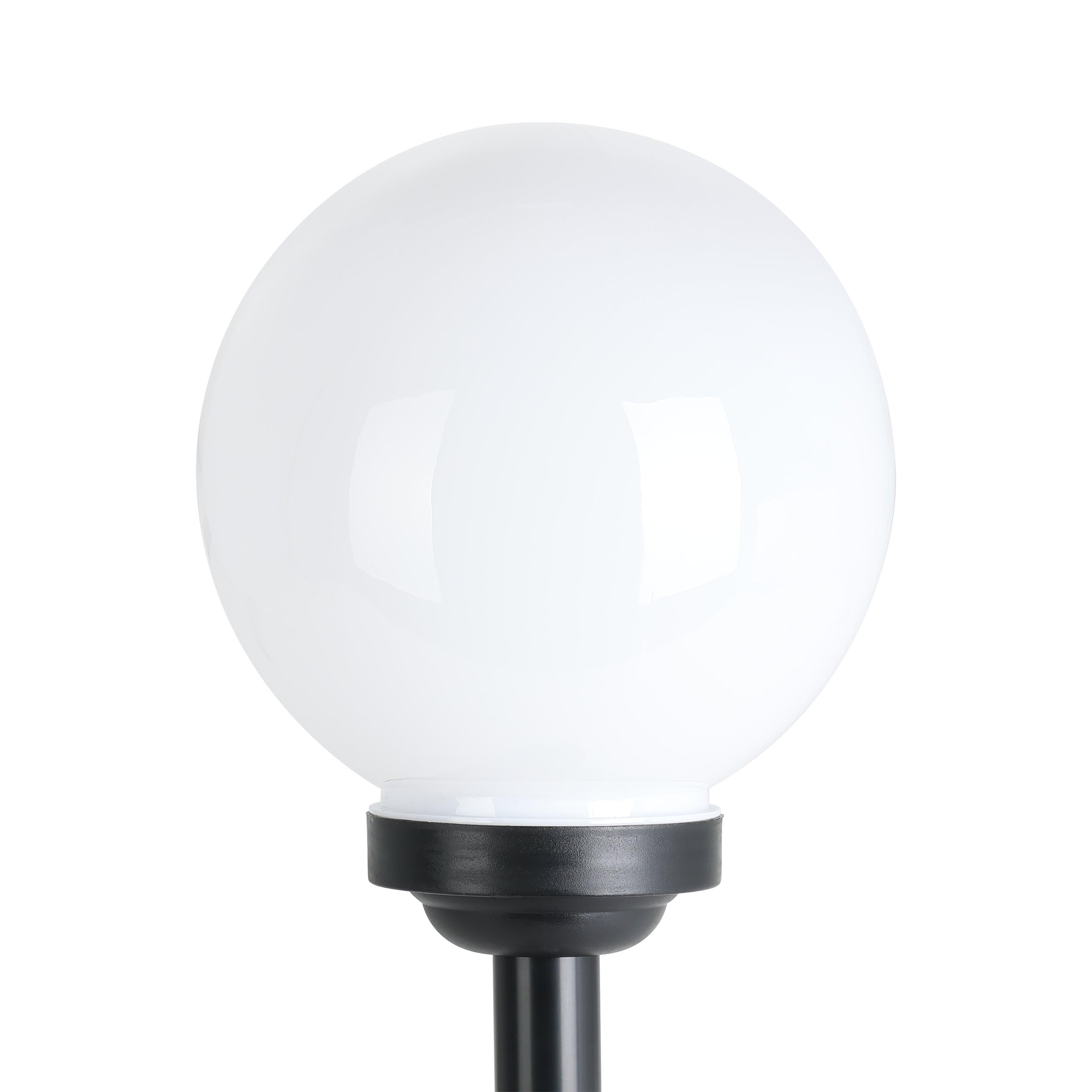 eglo-puglia-led-solar-kugel-20-cm-mit-erdspie-schwarz-wei-ip44 image 3