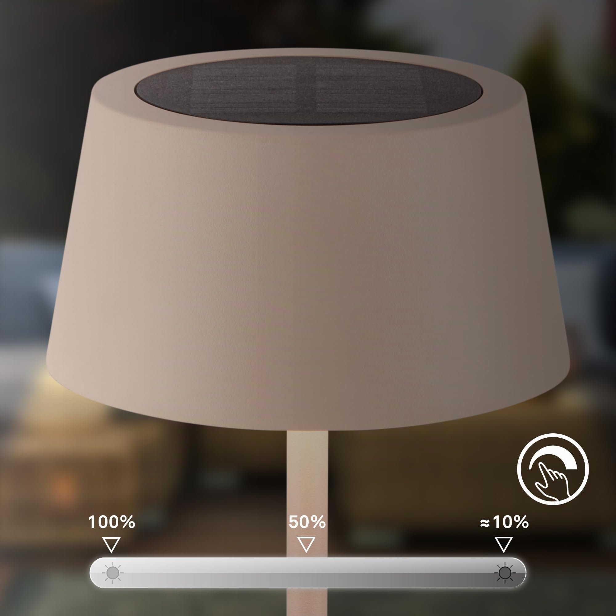 briloner-led-tischlampe-kabellos-ip44-touch-cct-solar-beige-11-5x34-cm image 8