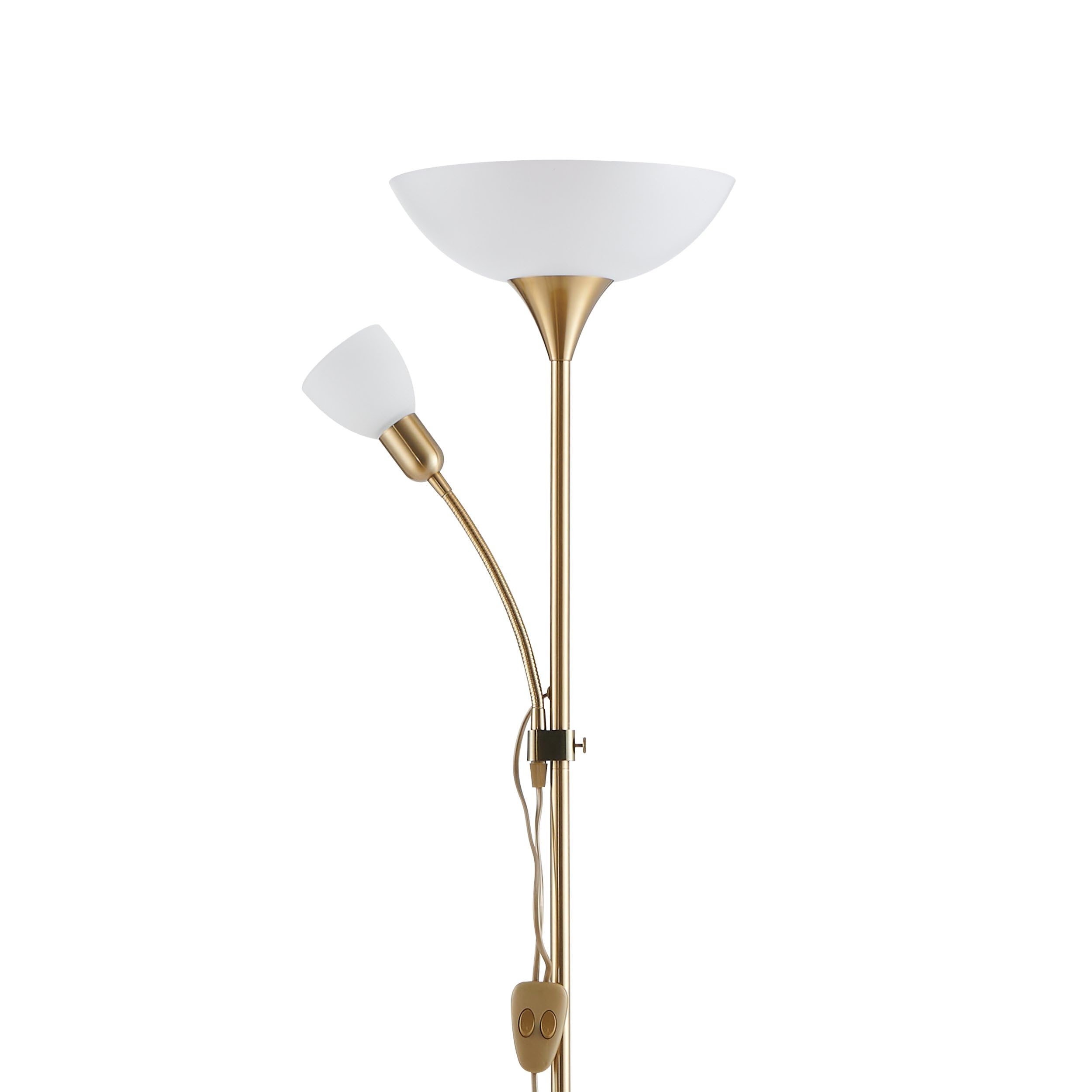 eglo-up-2-stehlampe-2-flammig-messing-matt-wei-e27-e14 image 4