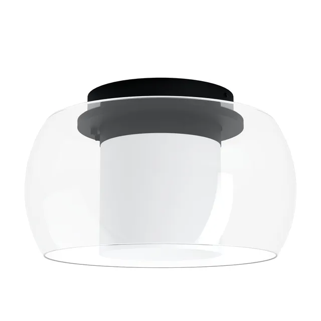 eglo-briaglia-c-led-smart-deckenleuchte-glas-kugel-40-cm-schwarz-dimmbar-rgb image 1