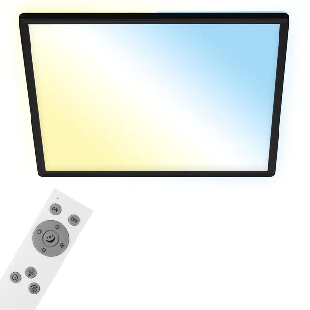 briloner-led-deckenlampe-smart-home-42x42cm-schwarz-cct-backlight image 1