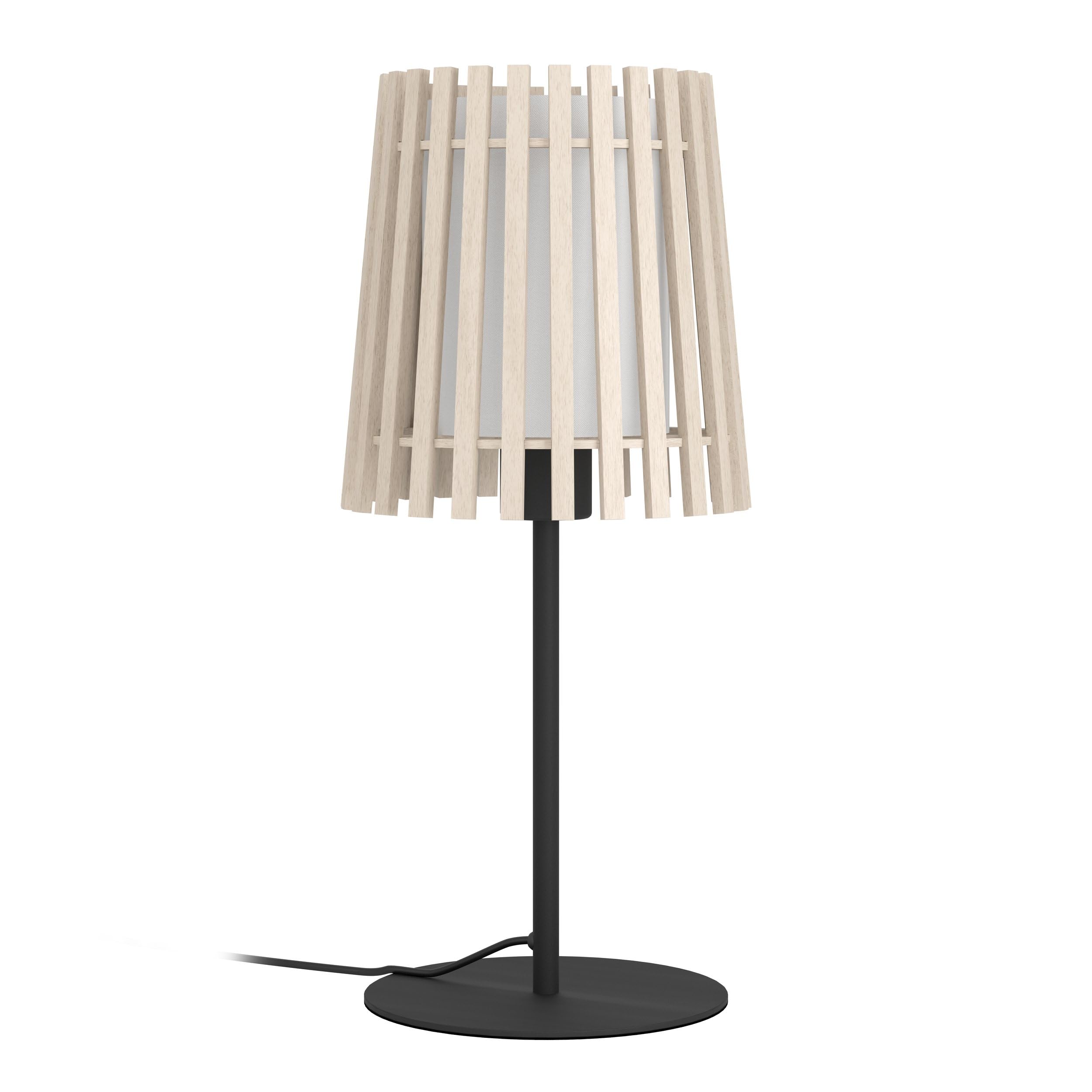 eglo-fattoria-deckenlampe-38-cm-holz-hell-und-stoff-wei-e27 image 8