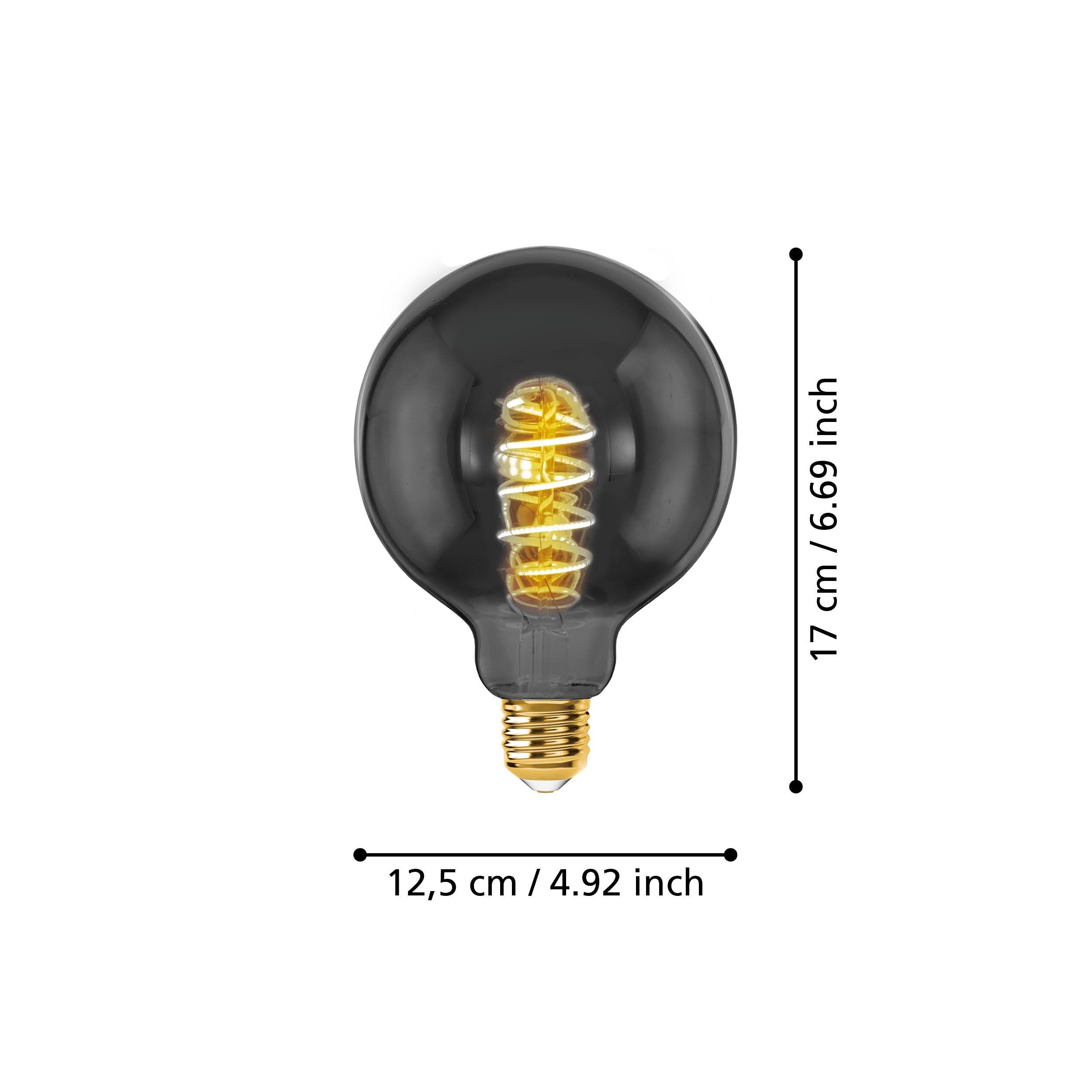 eglo-e27-led-lampe-vintage-dimmbar-rauchglas-spiral-filament-gro image 2