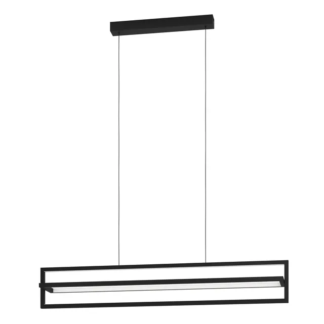 eglo-siberia-led-h-ngelampe-78-cm-mit-fernbedienung-schwarz-4500-lm-cct-dimmbar image 1