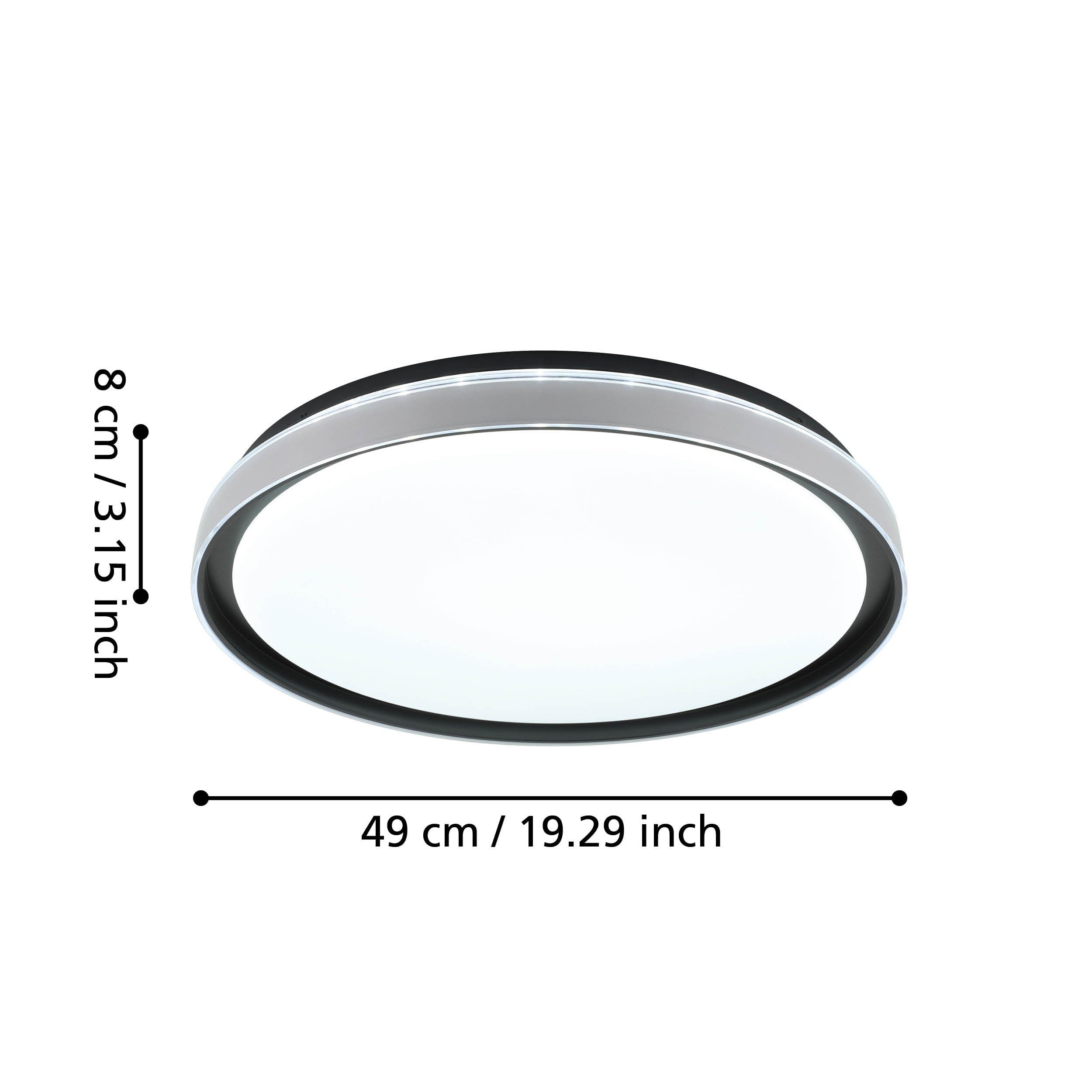 eglo-seluci-led-deckenleuchte-49-cm-mit-fernbedienung-und-backlight-wei-schwarz image 8