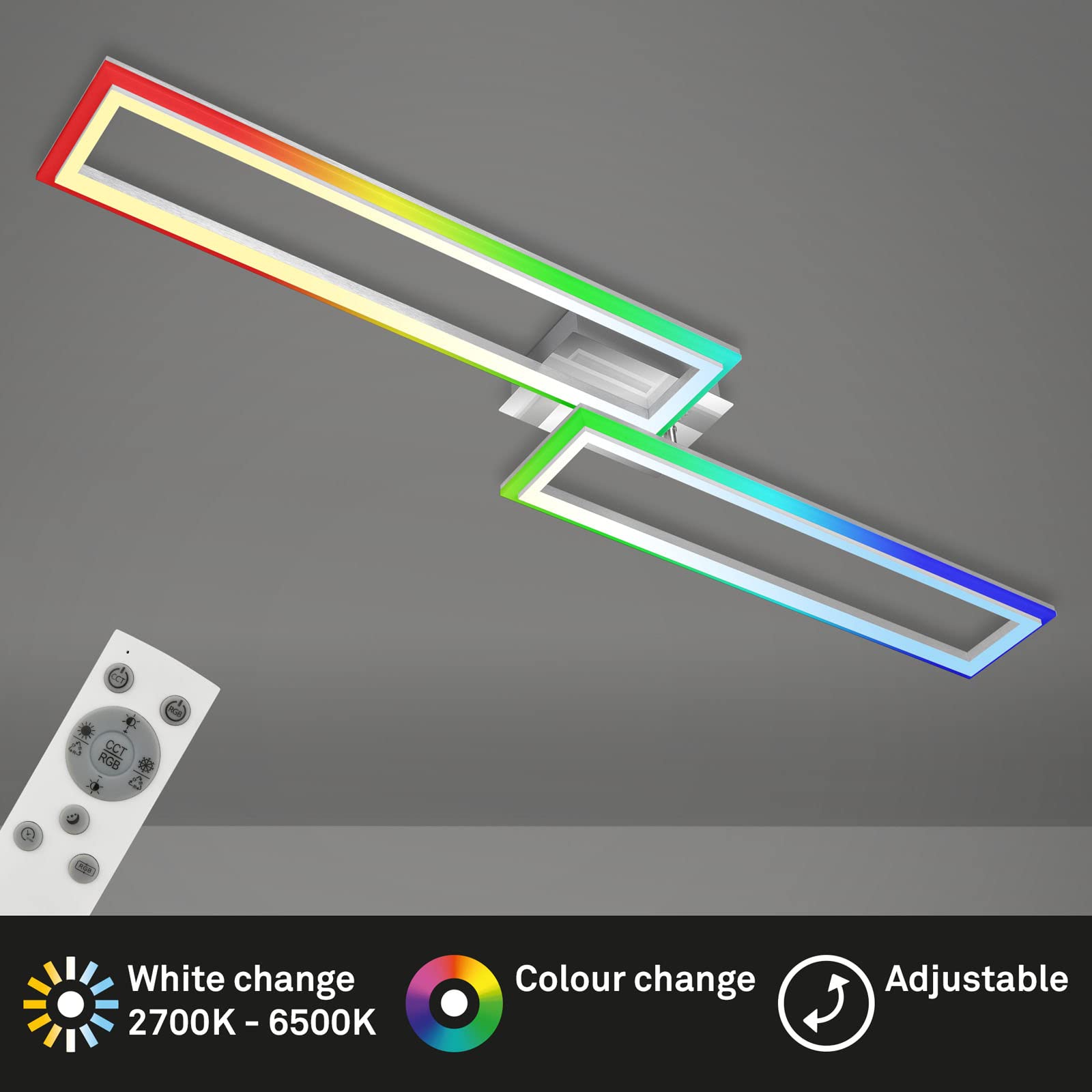 briloner-led-deckenleuchte-rgb-dimmbar-schwenkbar-mit-fernbedienung-chrom-alu-11 image 2