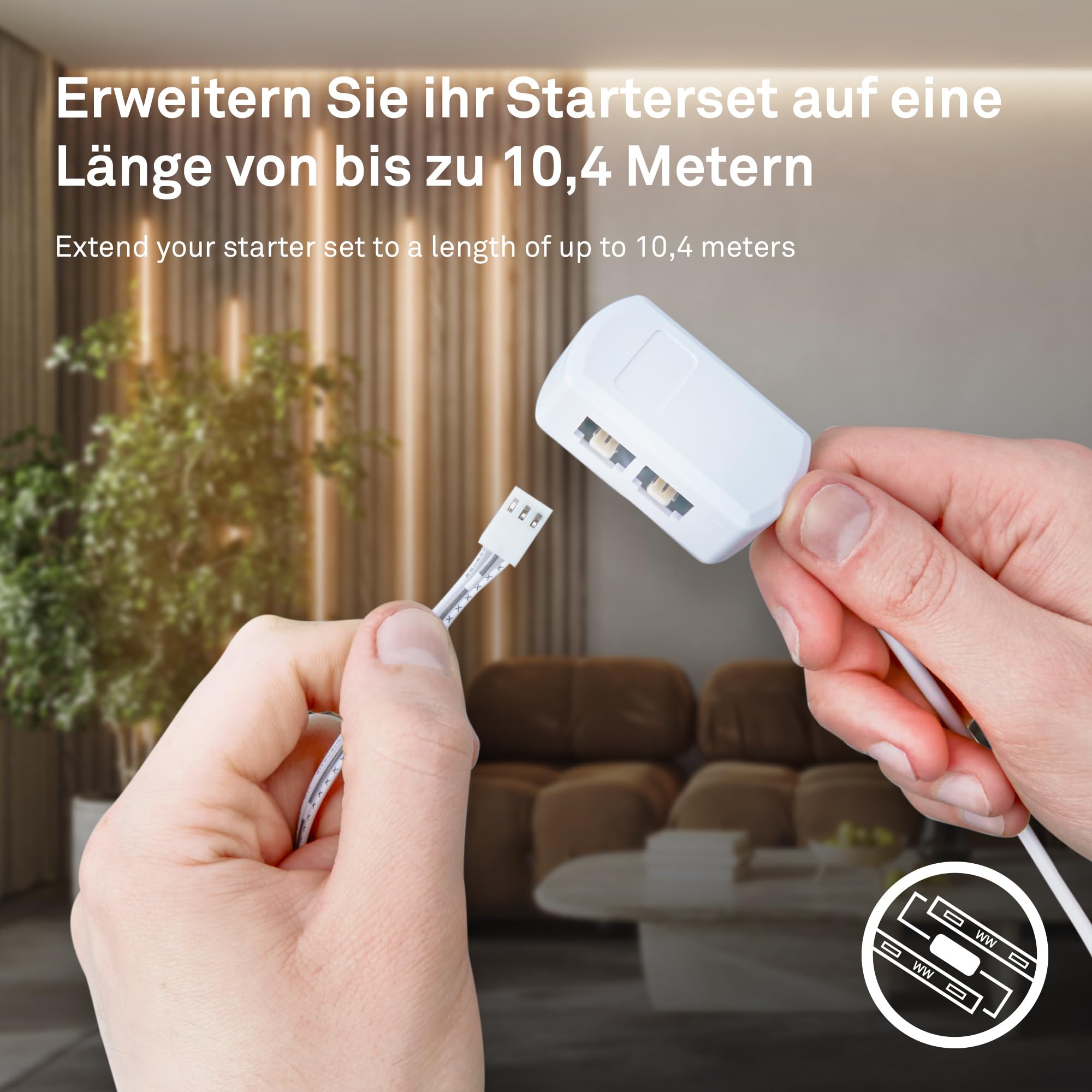 briloner-pimp-your-panel-cob-led-streifen-starterset-3000k-warmwei-2-6m image 6