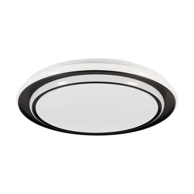 eglo-moschetta-led-deckenleuchte-rund-schwarz-wei-49-cm-mit-fernbedienung image 1